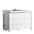 WICKELAUFSATZ Julija - Weiß, Trend, Holz (135/18/79cm) - My Baby Lou