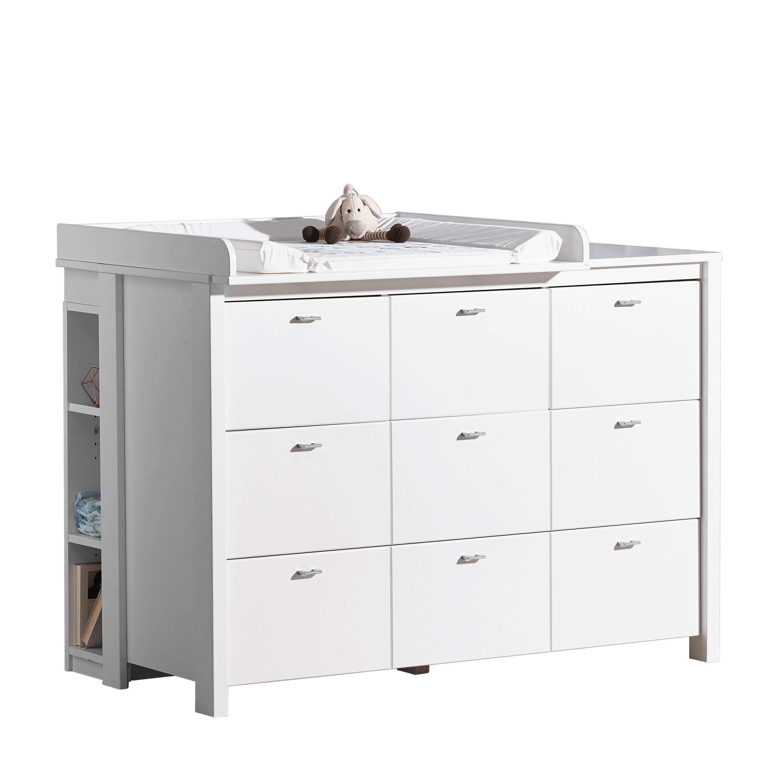 WICKELAUFSATZ Julija  - Weiß, Trend, Holz (135/18/79cm) - My Baby Lou
