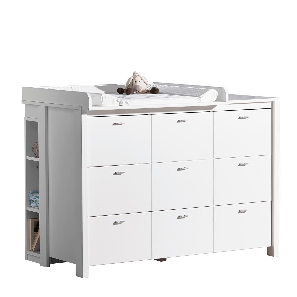 PREVIJALNI NASTAVEK  Julija  135/18/79 cm        bela  - bela, Trend, les (135/18/79cm) - My Baby Lou