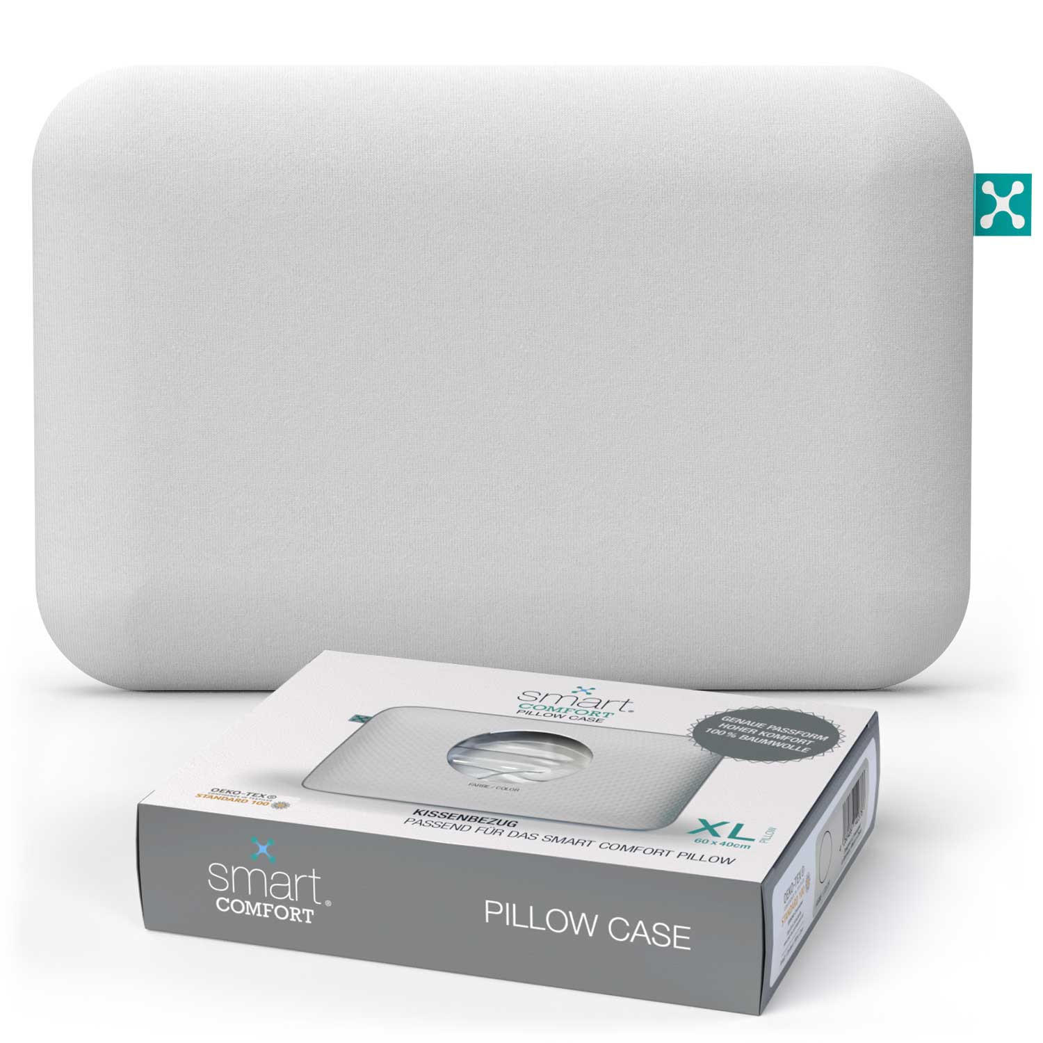 Smartsleep Nackenkissenbezug Comfort Weiß 60x40 cm