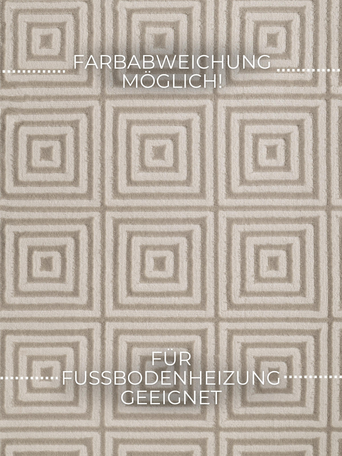 TEPPICH 200/280 cm Perles Creme, Weiß rechteckig  - Creme/Weiß, Basics, Kunststoff (200/280cm) - Elle Decoration