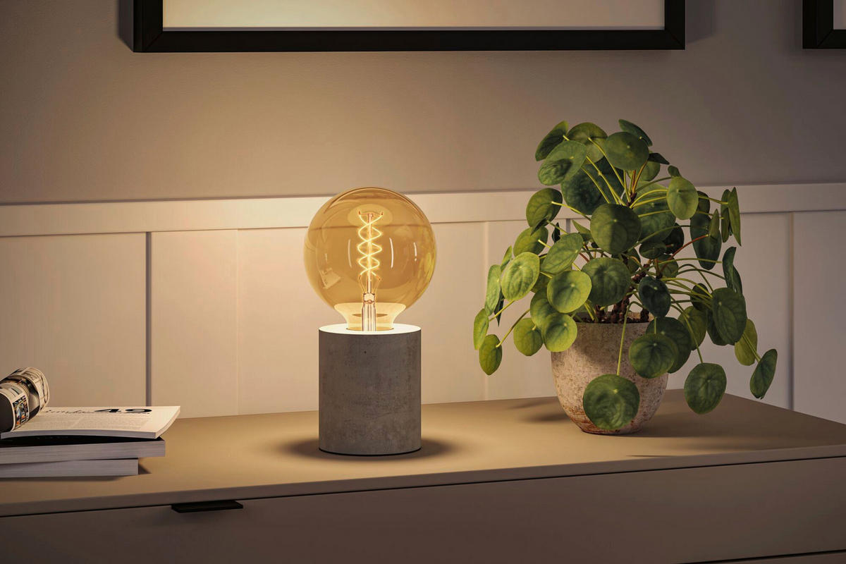 LED-LEUCHTMITTEL   E27 4,2 W  - Goldfarben, Basics, Glas (12,5/16,8cm) - Paulmann