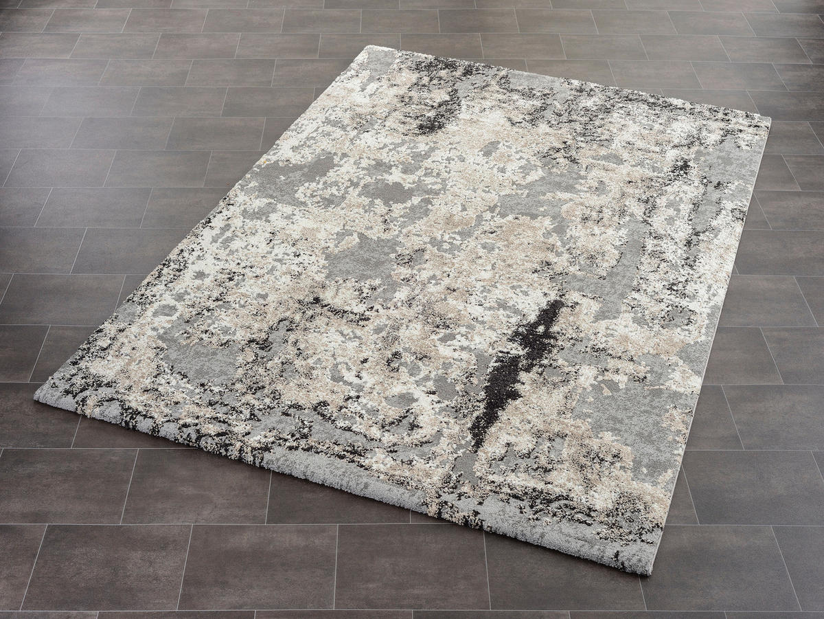 VINTAGE-TEPPICH 240/290 cm Timeline Quantum Hellgrau  - Hellgrau, Design, Textil (240/290cm) - Novel