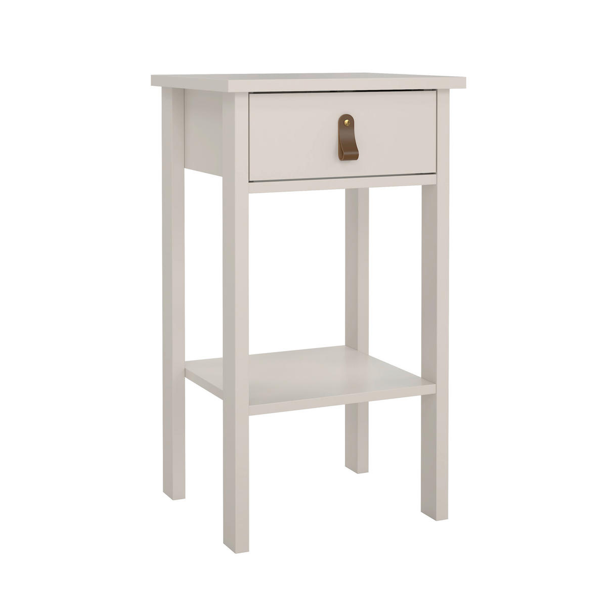 NACHTSCHRANK 40/70,1/34,2 cm Douglasie, Fichte, Kiefer, Lärche, Tanne  - Kaschmir/Silberfarben, MODERN, Leder/Holz (40/70,1/34,2cm) - MID.YOU