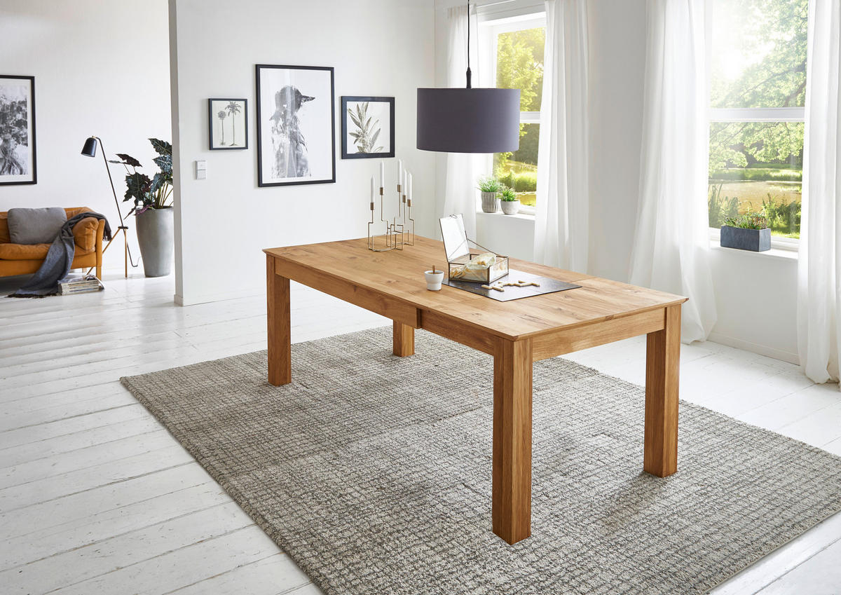 ESSTISCH Eichefarben rechteckig  ausziehbar  - Eichefarben, KONVENTIONELL, Holz (160-260/100/76cm) - Linea Natura