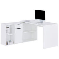 PISALNA MIZA leseni material bela  - črna/bela, Moderno, kovina/leseni material (136,8/74,2/135cm) - Livetastic