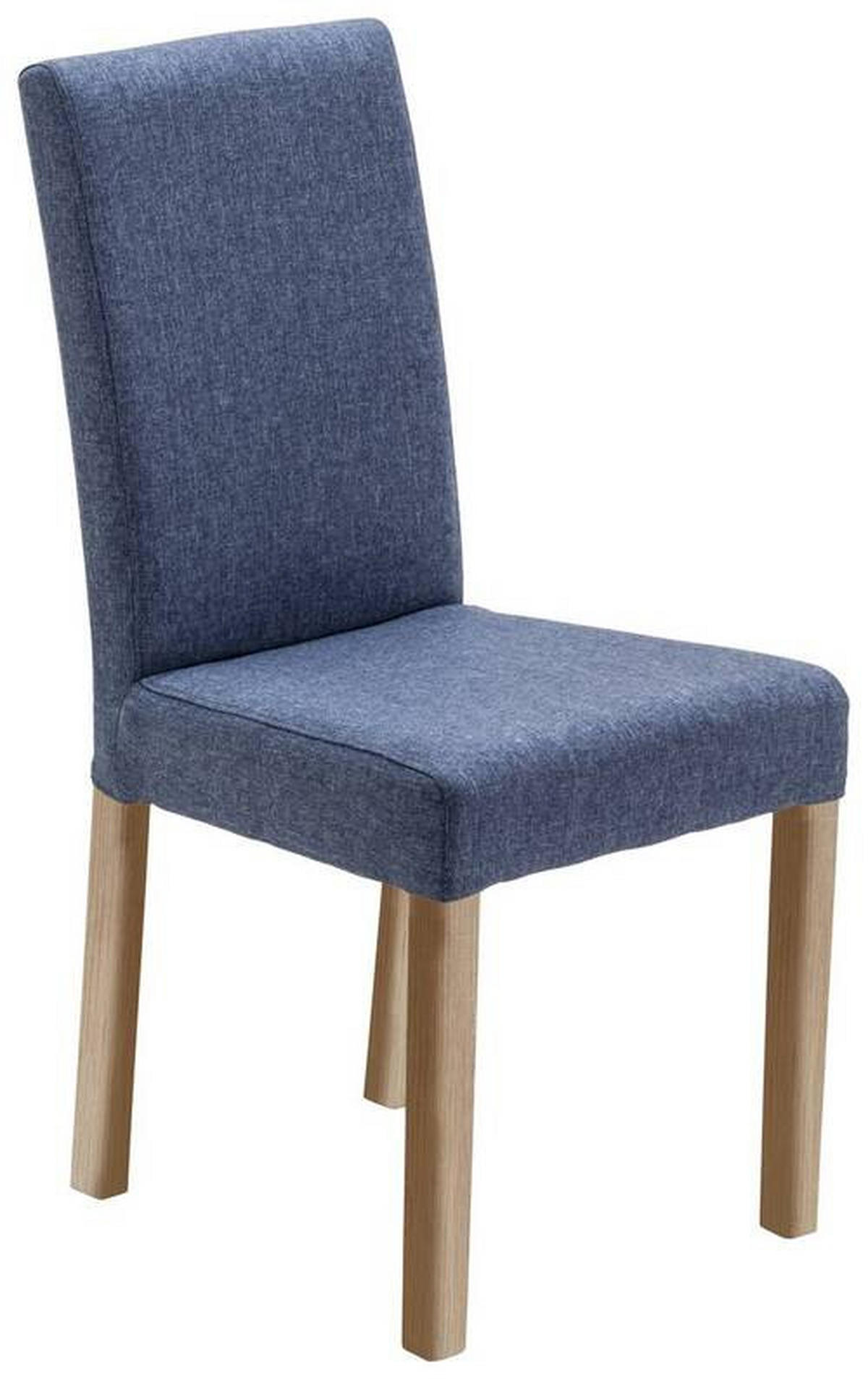 STUHL Webstoff Sonoma Eiche, Blau  - Blau/Sonoma Eiche, KONVENTIONELL, Holz/Textil (44/92/57cm) - Carryhome
