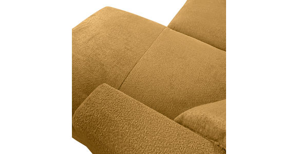 ECKSOFA  in Chenille Senfgelb  323/178 cm  - Senfgelb/Schwarz, MODERN, Kunststoff/Textil (323/178cm) - Carryhome