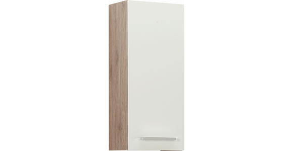 HÄNGESCHRANK 30/70/20 cm  - Chromfarben/Eichefarben, KONVENTIONELL, Holzwerkstoff/Metall (30/70/20cm) - Carryhome