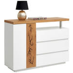 KOMMODE  in 120/89/40 cm  - Eichefarben/Weiß, Design, Holz/Holzwerkstoff (120/89/40cm) - Xora