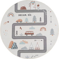 KINDERTEPPICH  Wohnzimmer 120/120 cm Coco Creme rund  - Creme, Trend, Kunststoff/Textil (120/120cm) - Ayyildiz 