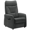 FERNSEHSESSEL  mit Relaxfunktion, Aufstehhilfe Mikrofaser Grau  - Schwarz/Grau, KONVENTIONELL, Textil (78/108/90cm) - Hukla