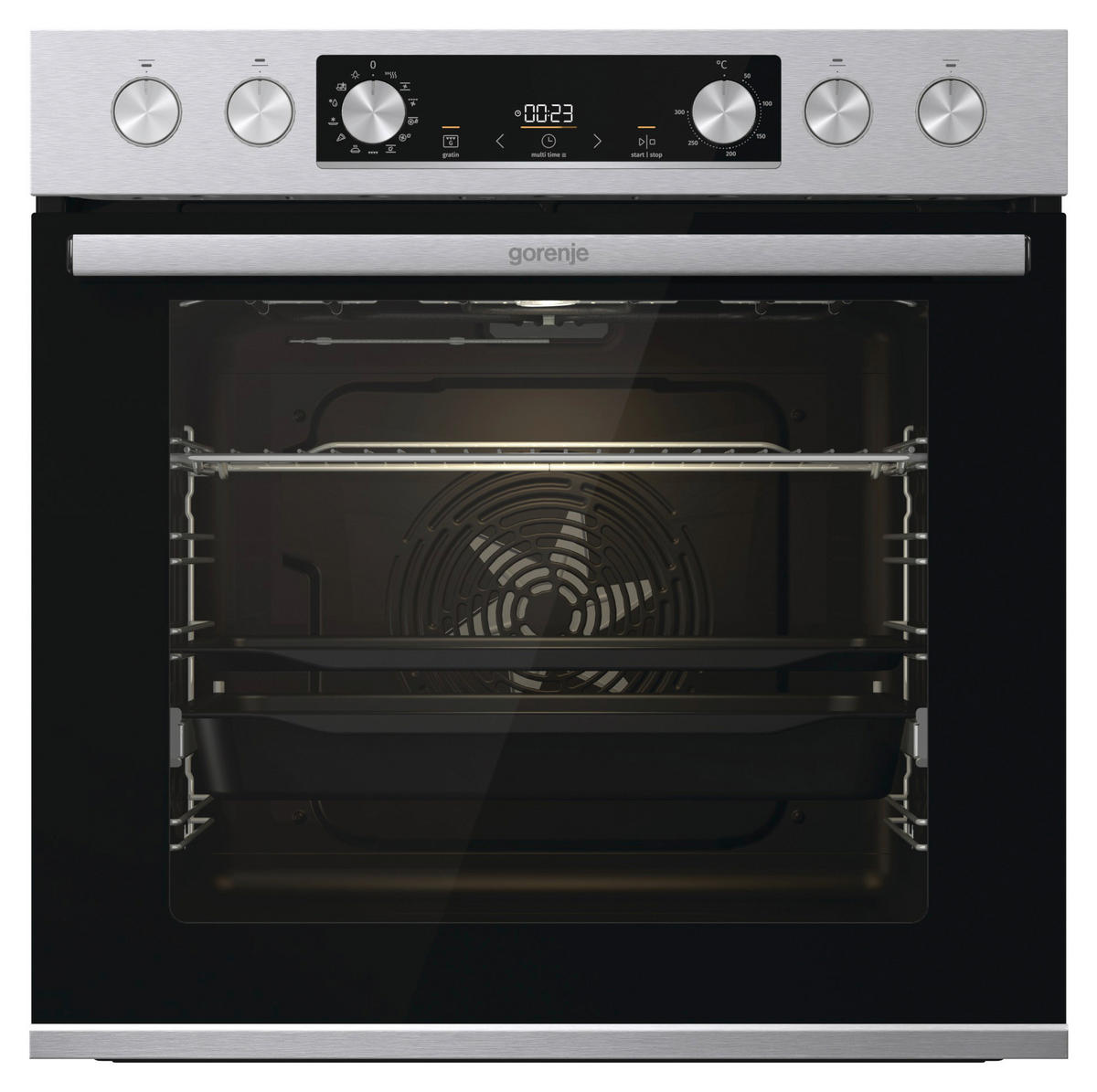 HERDSET RED PEPPER SCX  - Edelstahlfarben, Basics, Glas/Metall (59,5/59,5/56,4cm) - Gorenje