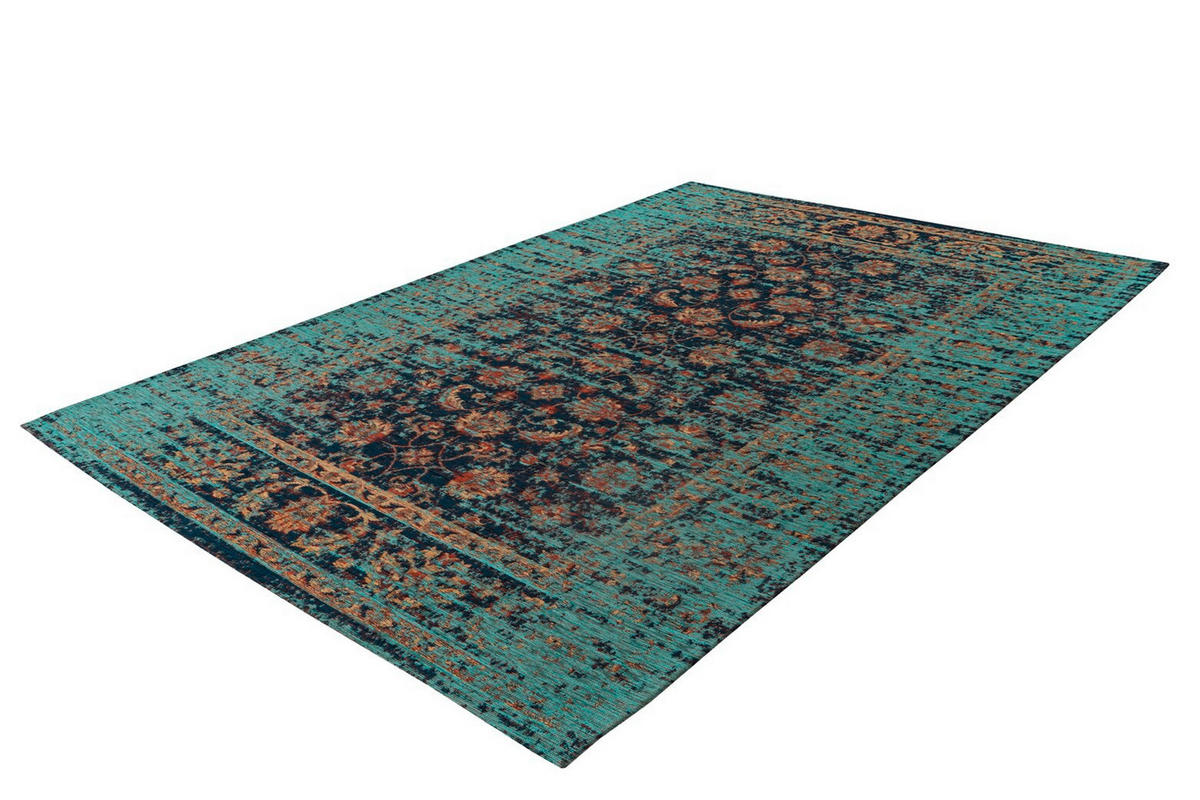 TEPPICH 160/230 cm Charme 225 Multi / Blau Multicolor, Blau  - Blau/Multicolor, KONVENTIONELL, Textil (160/230cm)