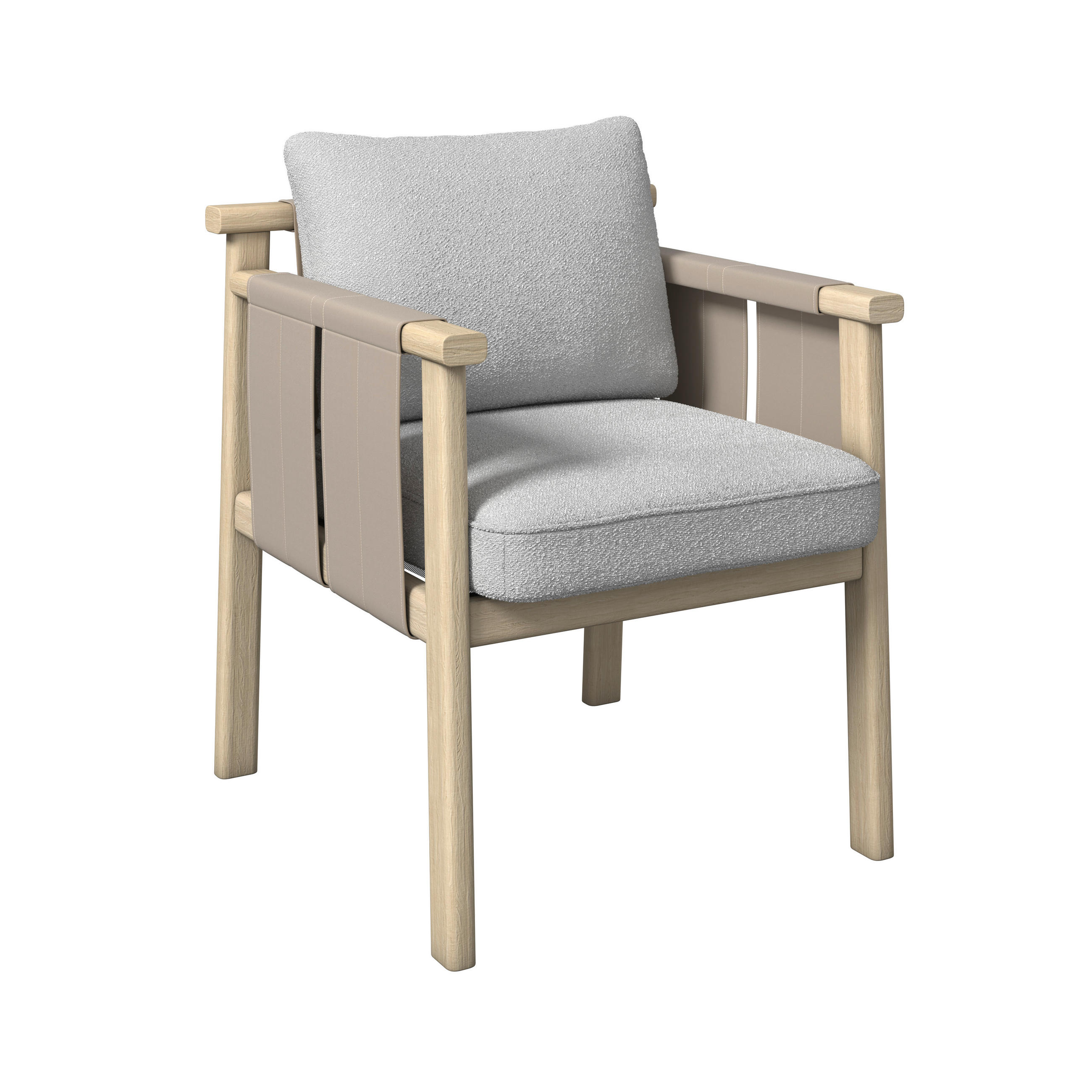 GARTENSTUHL Holz, Textil Naturfarben, Taupe, Eschefarben  - Taupe/Eschefarben, Romantik / Landhaus, Holz/Textil (64/73/64,5cm) - Dieter Knoll