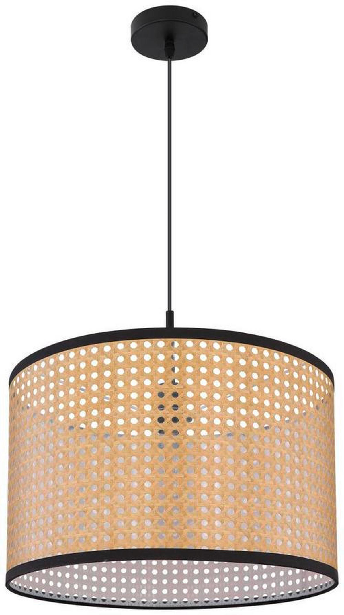 SVJETILJKA VISEĆA  45/140 cm       - prirodne boje/crna, Natur, metal/plastika (45/140cm) - Globo
