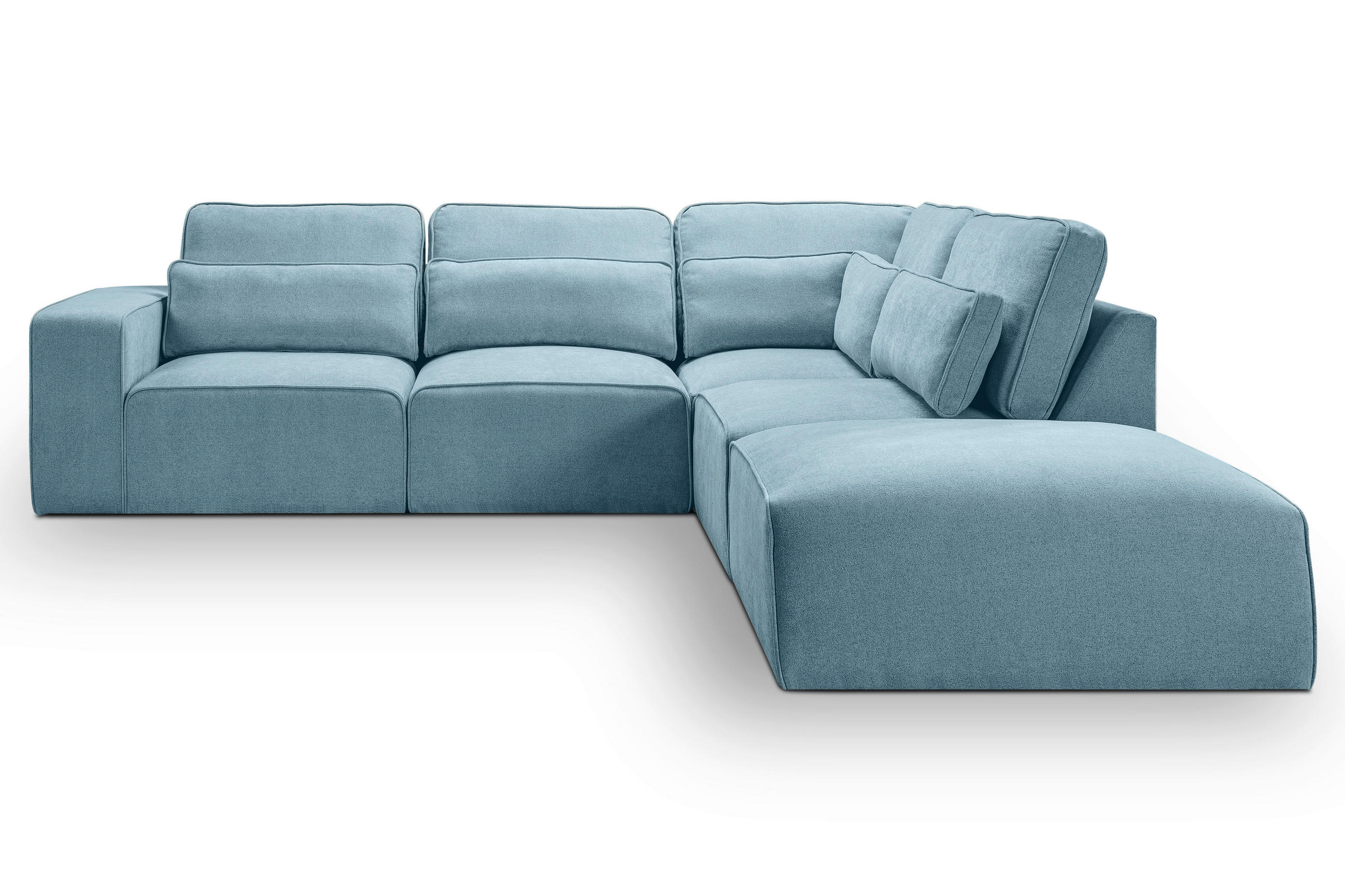 Mid.you Ecksofa Lux Hellblau 305x281 cm
