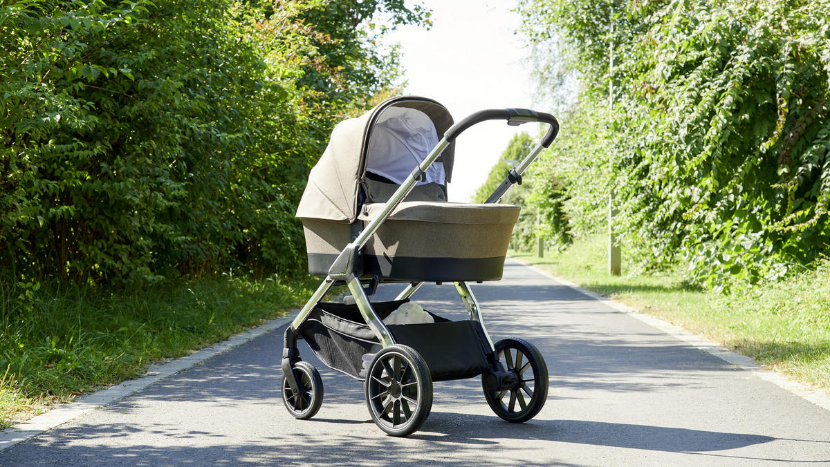 SET DJEČJIH KOLICA  Nizza  - srebrne boje/bež, Trend, tekstil/metal - My Baby Lou