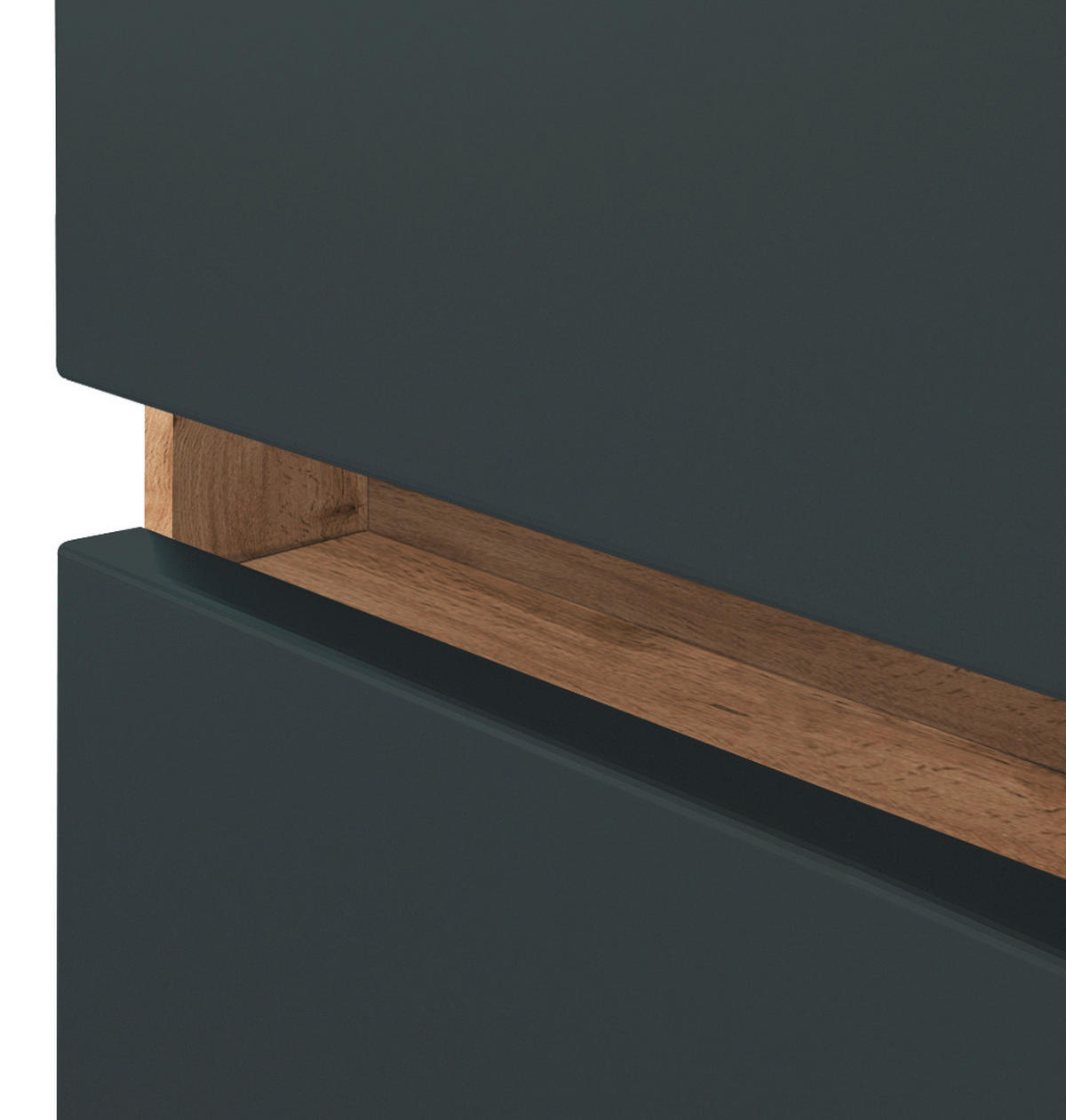 HÄNGESCHRANK 40/64/20 cm  - Eiche Wotan/Grau, Basics, Holzwerkstoff (40/64/20cm) - Held