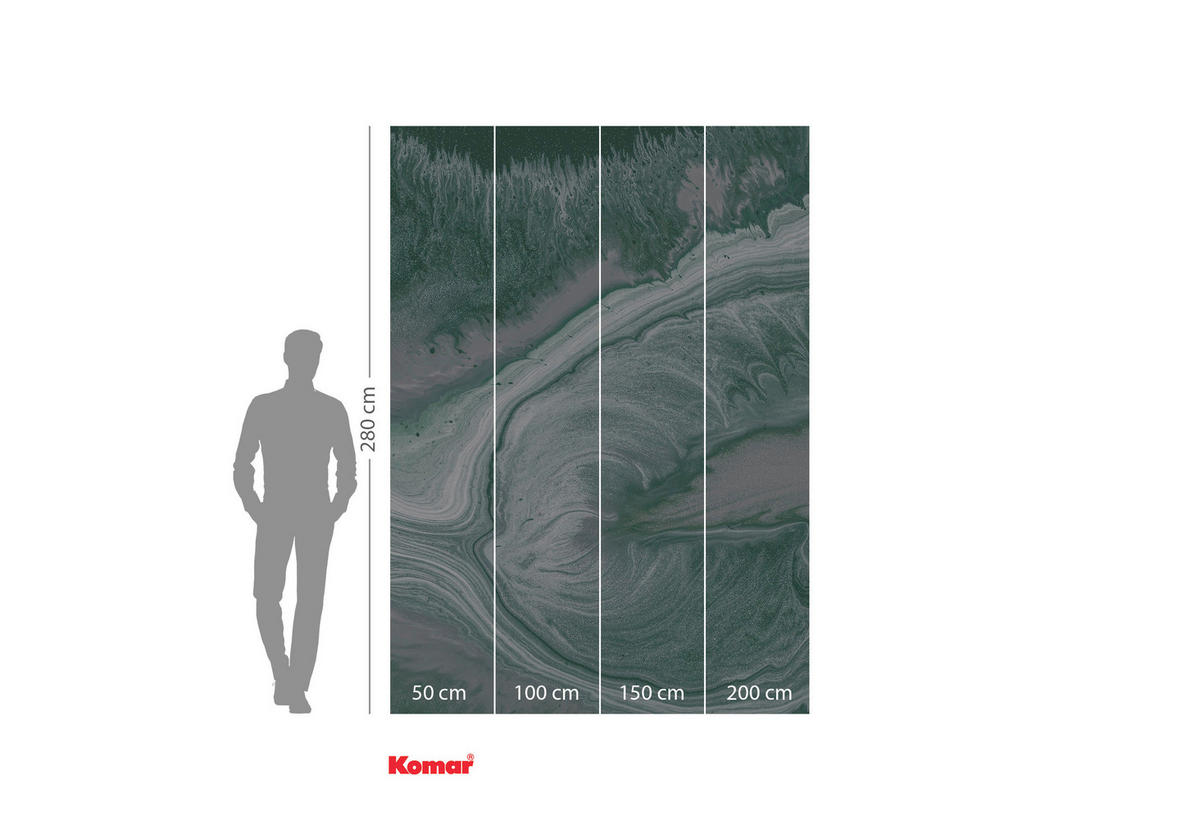 FOTOTAPET 200/280 cm  - turkos/blå, Trend (200/280cm) - Komar