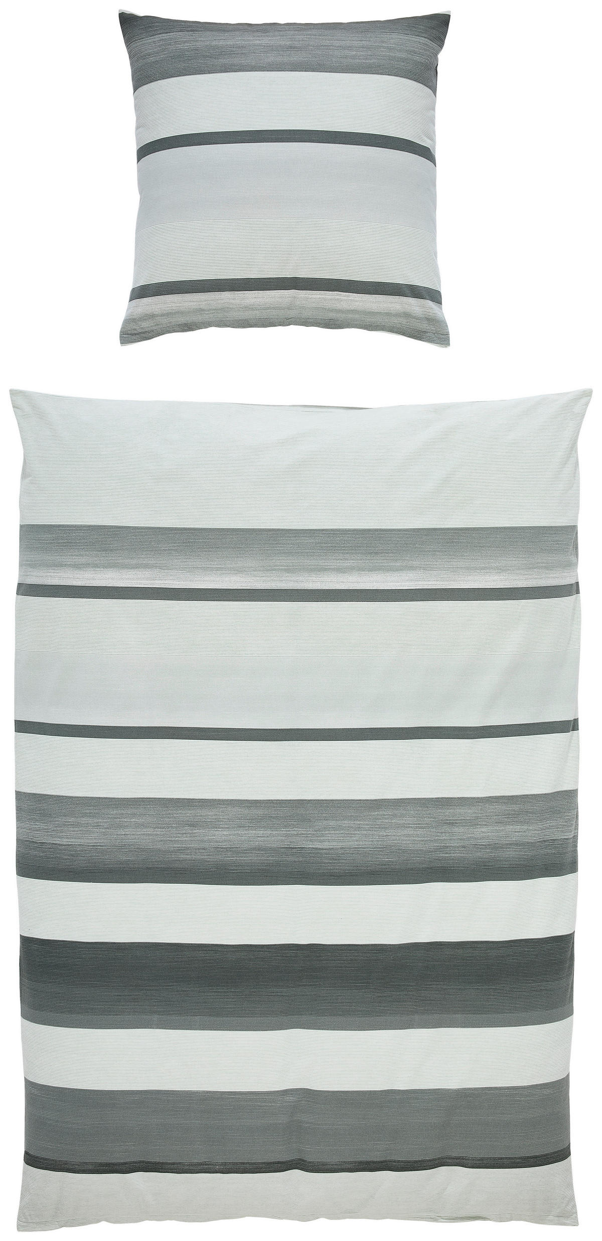 BETTWÄSCHE DAVOS Biber 135/200 cm  - Grün, Design, Textil (135/200cm) - Janine