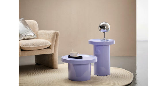 BEISTELLTISCH in Holzwerkstoff 50/50/30 cm  - Lila, Design, Holzwerkstoff (50/50/30cm) - Novel