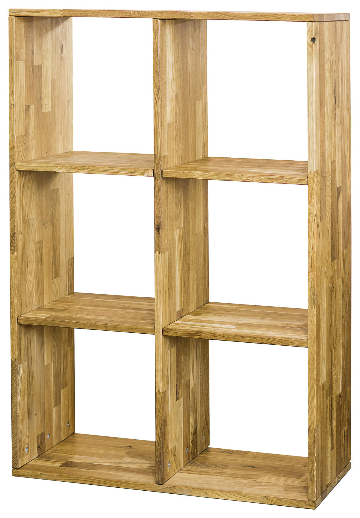 REGAL Wildeiche massiv Eichefarben  - Eichefarben, Natur, Holz (75,4/112,2/35cm) - Livetastic