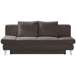 SCHLAFSOFA  in Cord Braun  - Chromfarben/Braun, Design, Textil/Metall (200/85/90cm) - Xora