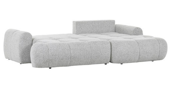 ECKSOFA Greige Flachgewebe - Greige/Schwarz, KONVENTIONELL, Kunststoff/Textil (276/175cm) - Carryhome