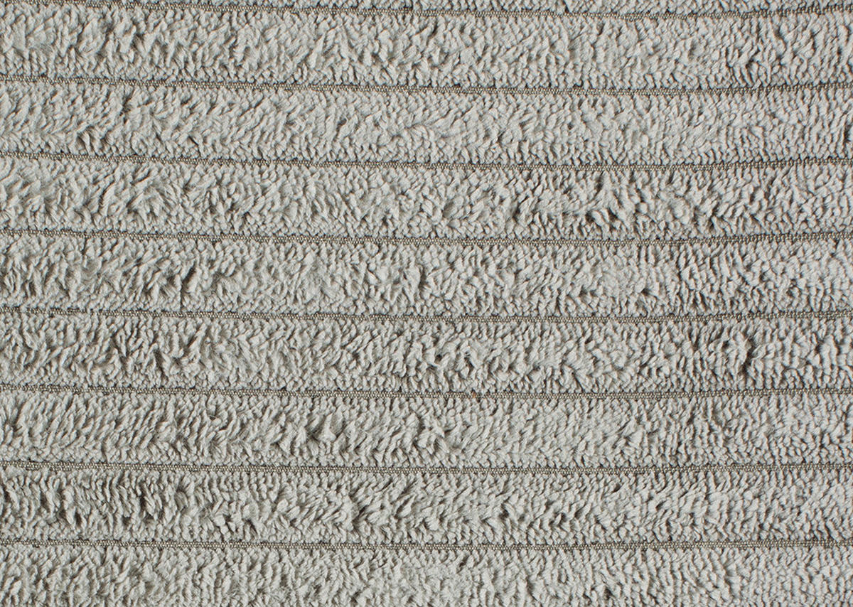 ECKSOFA in Cord Greige  - Edelstahlfarben/Greige, Konventionell, Textil/Metall (248/200cm) - Beldomo System