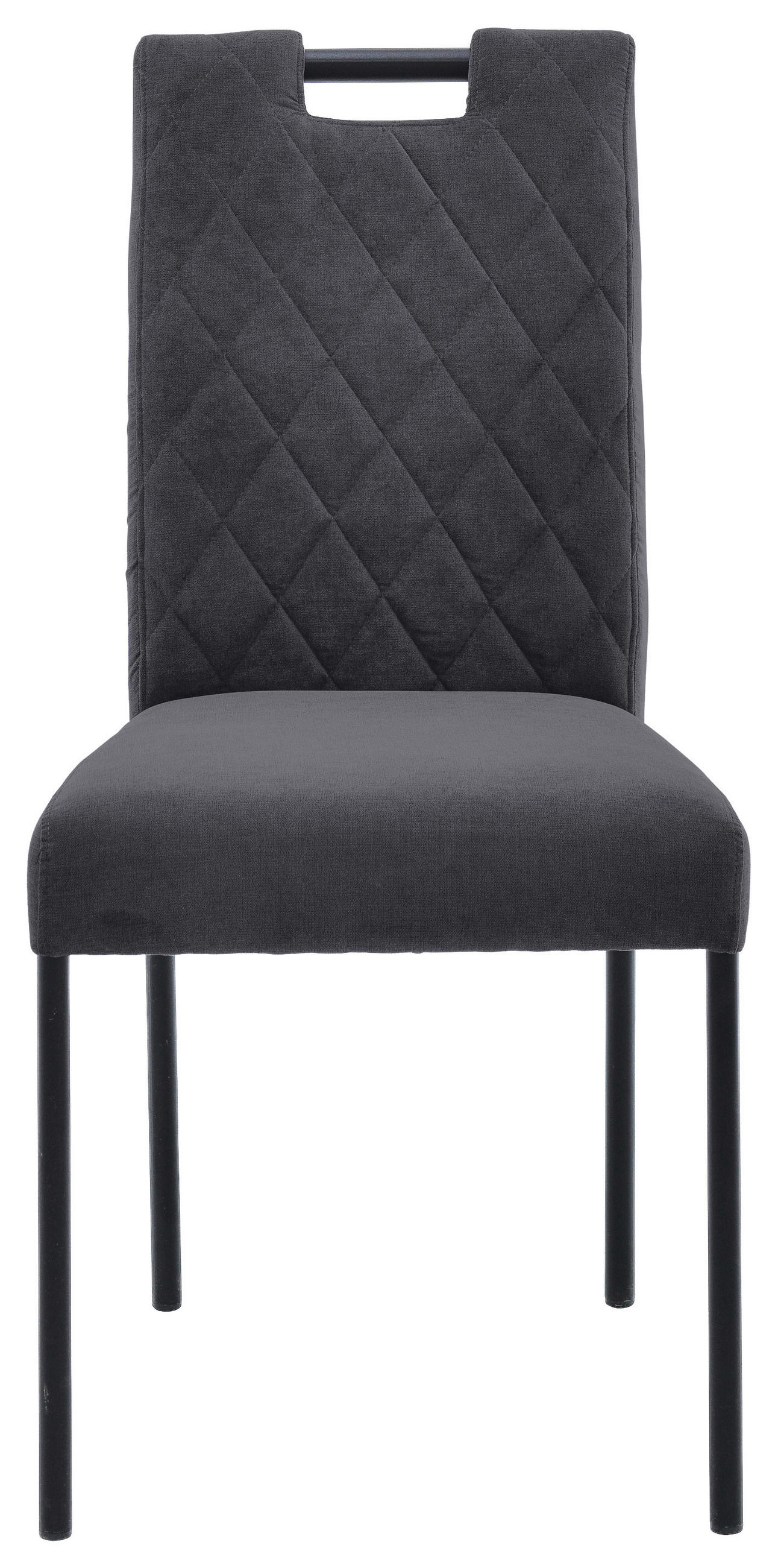 STUHL Webstoff Dunkelgrau  - Dunkelgrau, KONVENTIONELL (46/91/61cm) - Carryhome