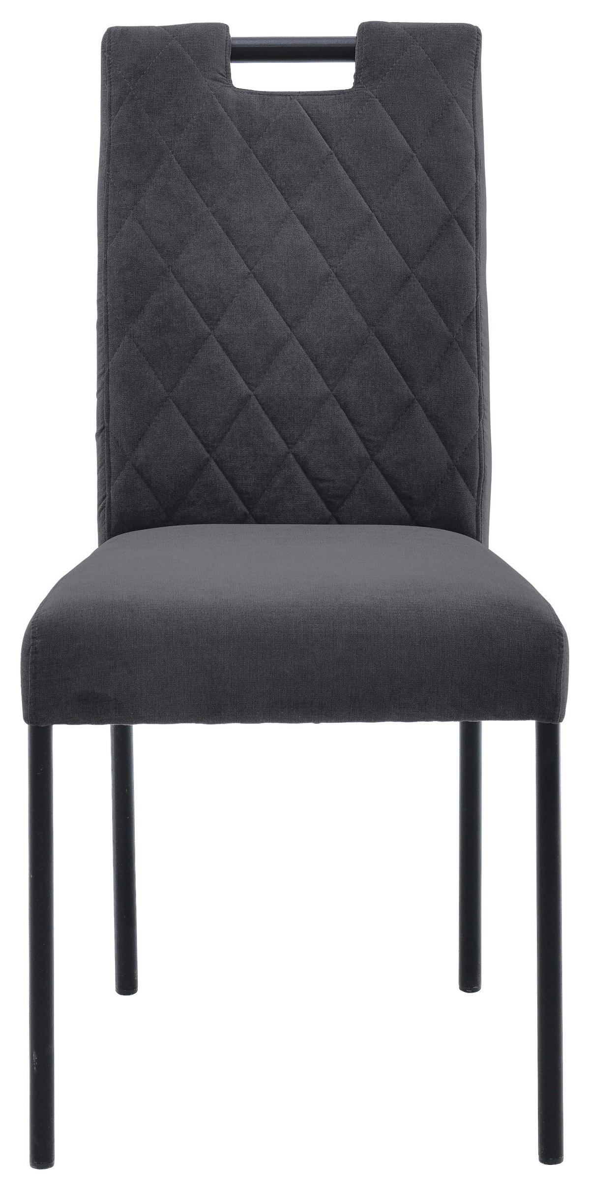 STUHL Webstoff Dunkelgrau  - Dunkelgrau, KONVENTIONELL (46/91/61cm) - Carryhome