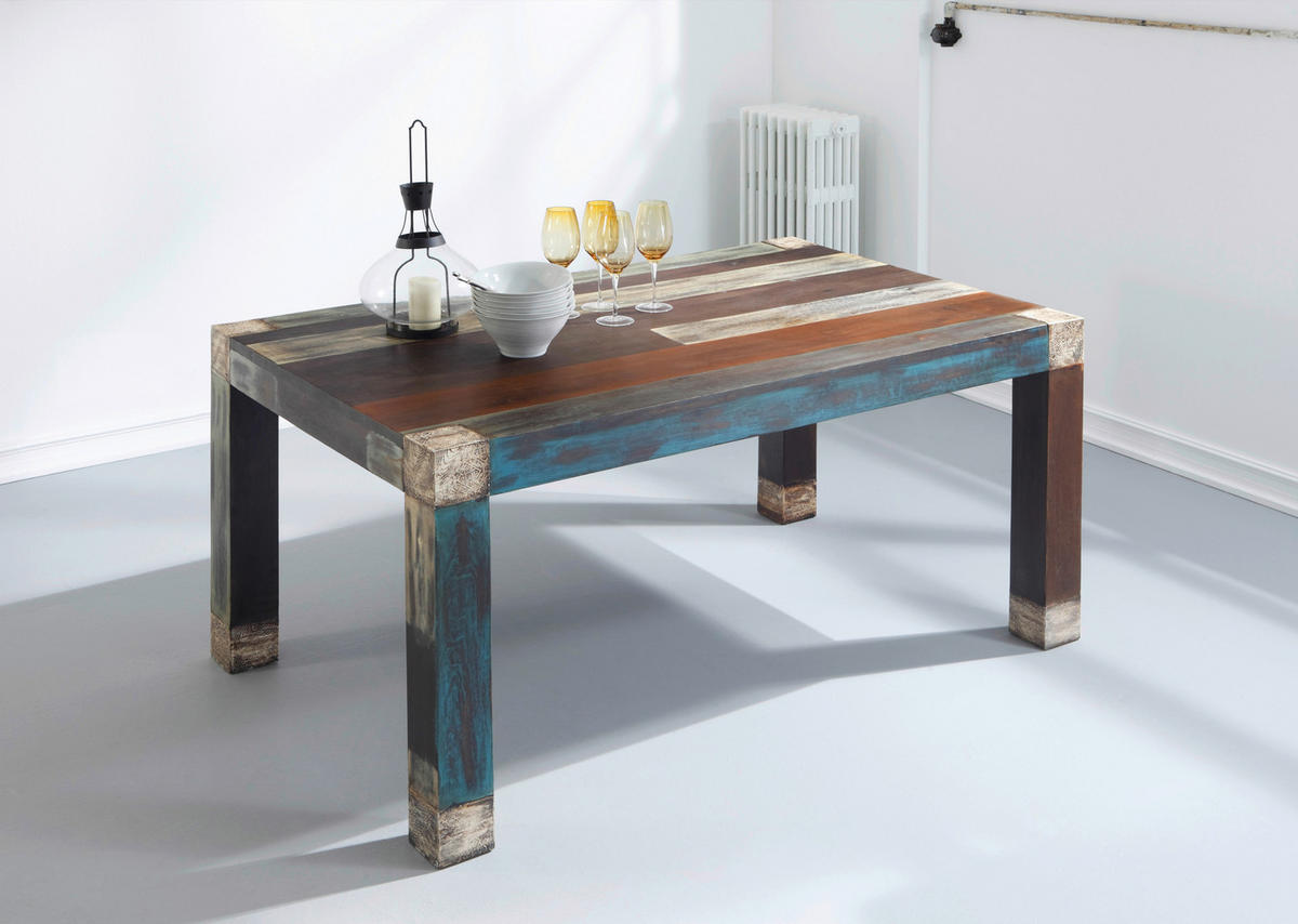 ESSTISCH in Holz 160/100/77 cm  - Multicolor, Natur, Holz (160/100/77cm) - Livetastic