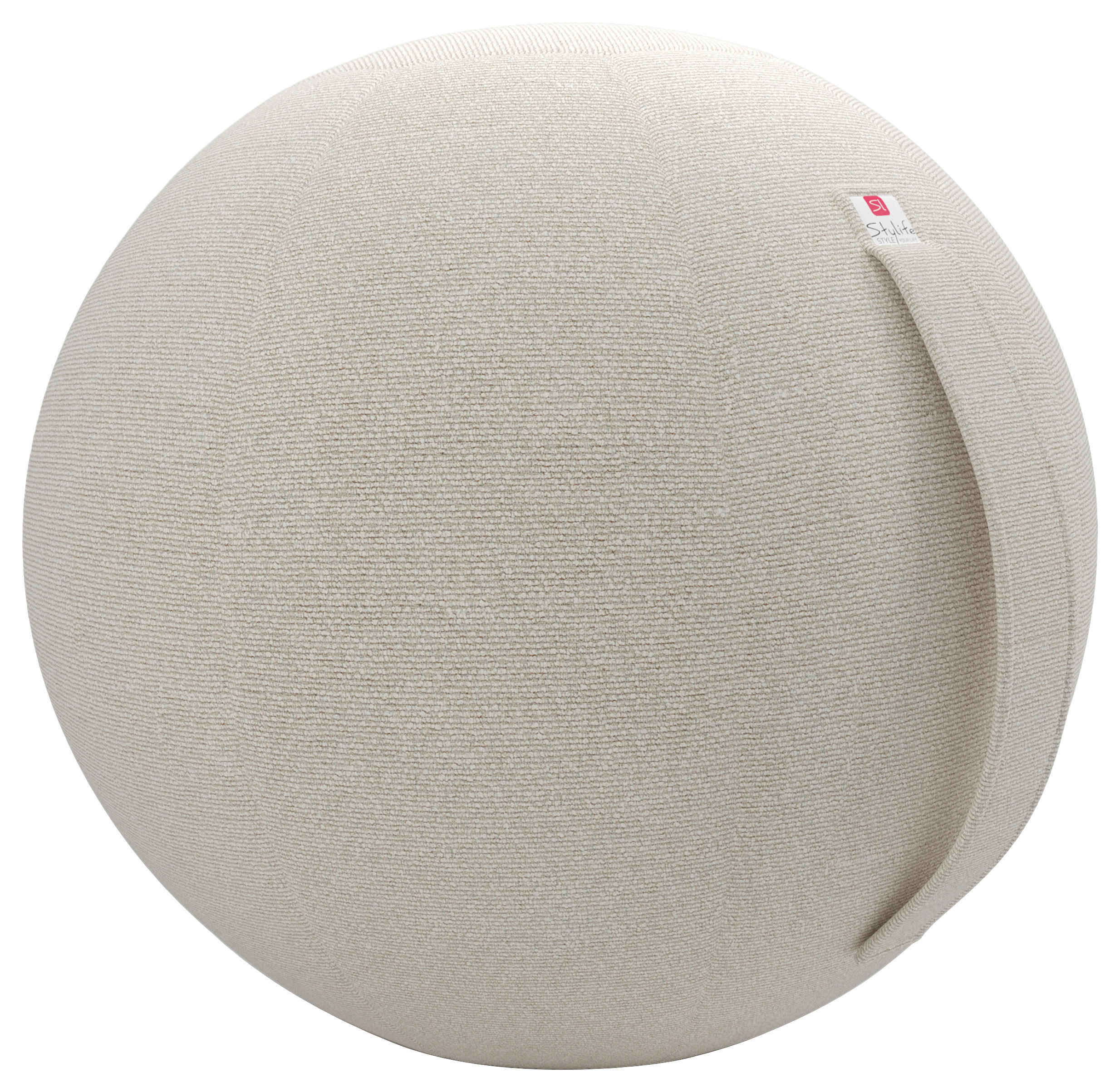 SITZBALL - Beige, Design, Textil (65cm) - Stylife