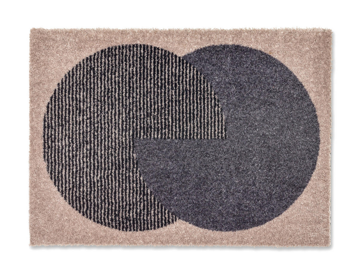 FUßMATTE  50/70 cm  Anthrazit, Beige  - Anthrazit/Beige, Trend, Textil (50/70cm) - Schöner Wohnen