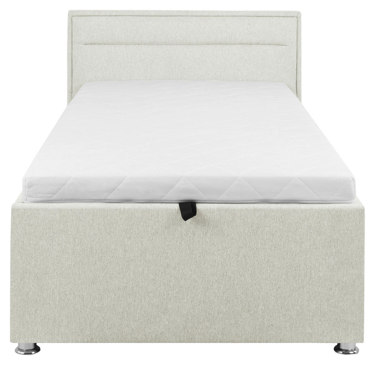 POLSTERBETT Lattenrost, Bettkasten Creme 90/200 cm  - Creme, MODERN, Holz/Kunststoff (90/200cm) - MID.YOU