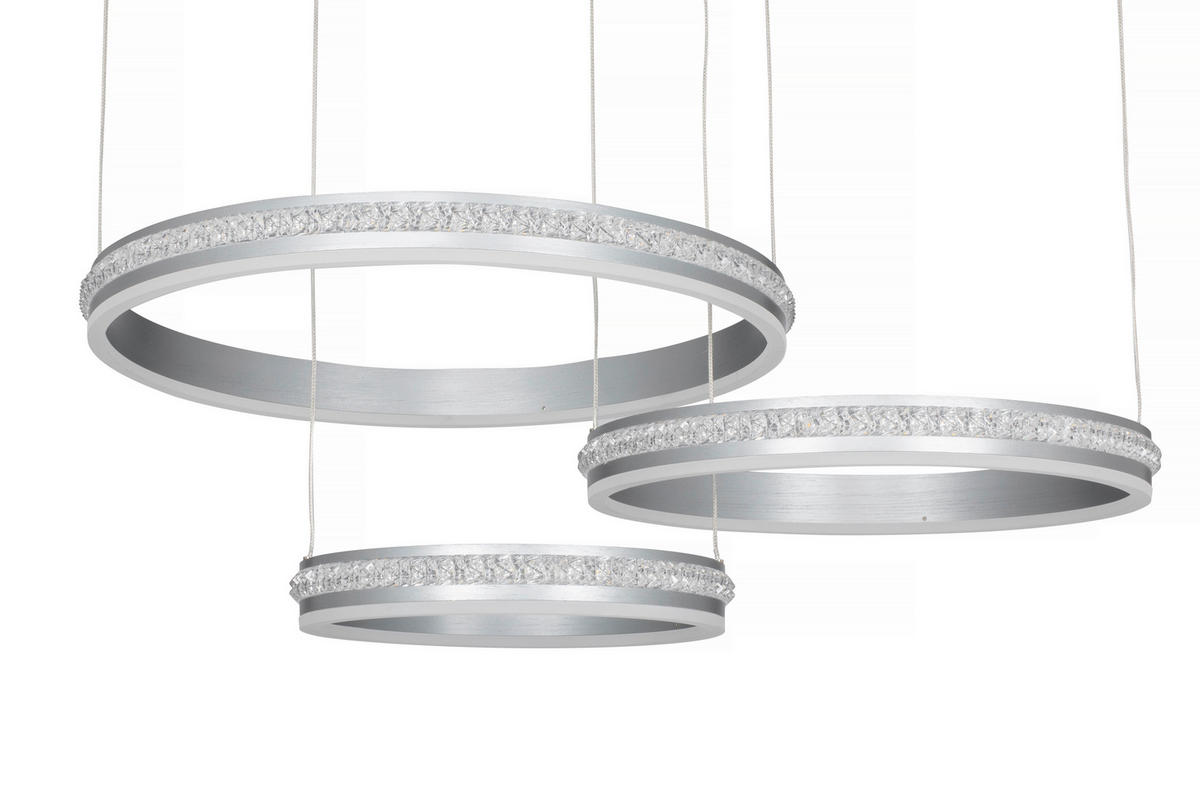 LED LUSTER    79,5/50/150 cm    - siva, Lajfstajl, metal (79,5/50/150cm) - Ambiente