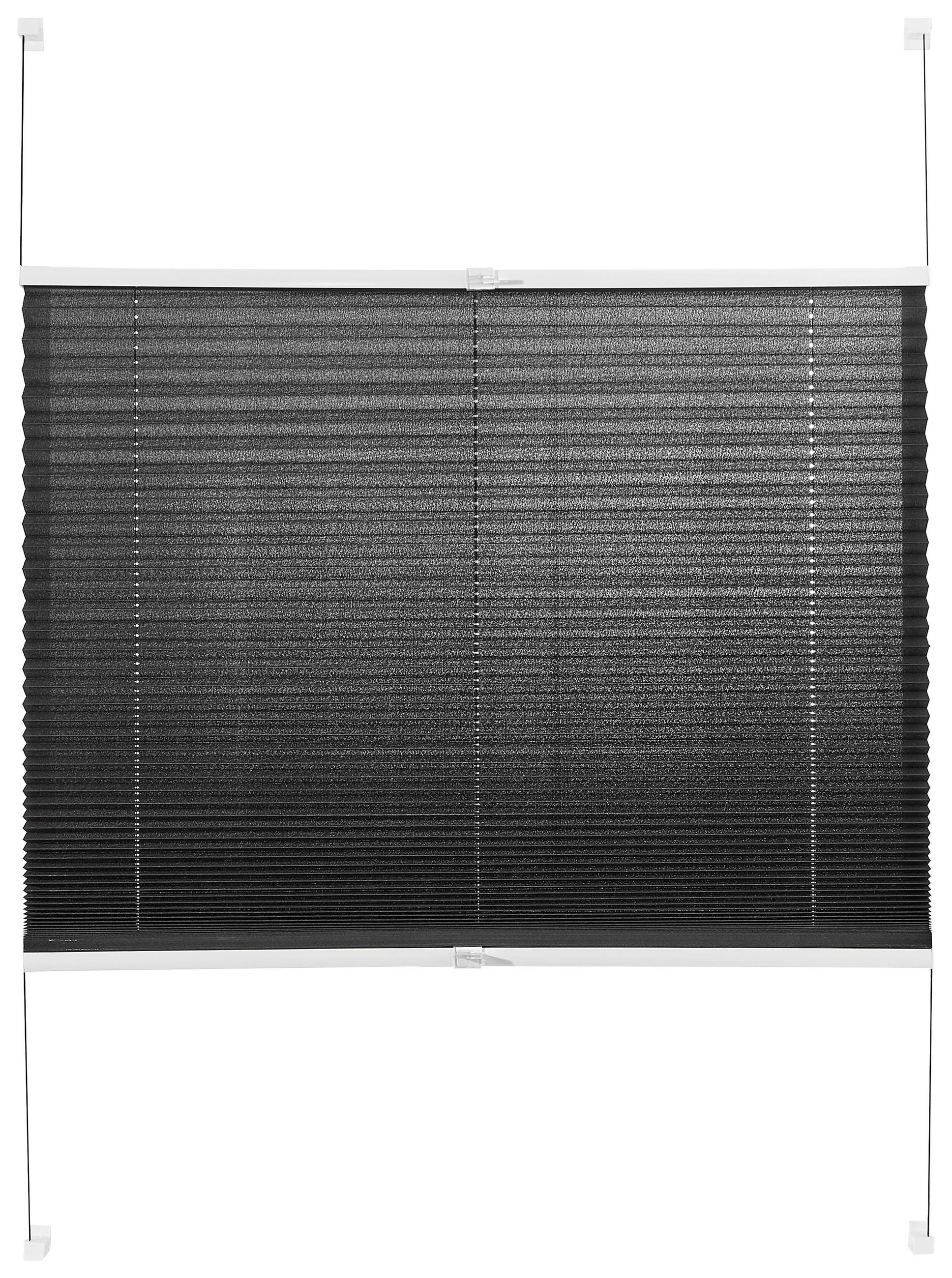 PLISSEE halbtransparent 60/130 cm - Grau, Design, Textil (60/130cm) - Homeware