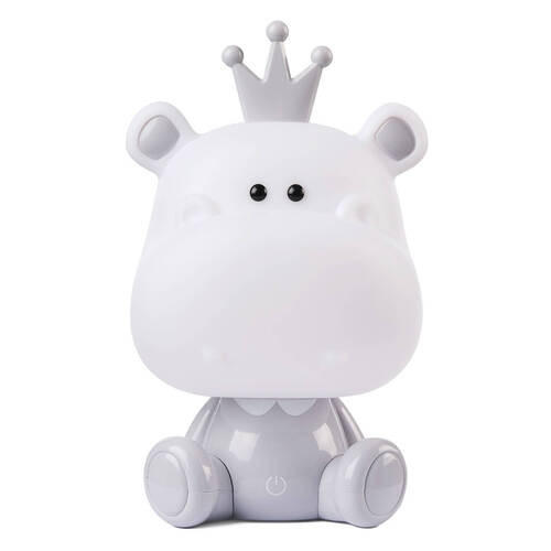 DĚTSKÁ STOLNÍ LAMPIČKA, 14/14/25 cm - šedá, Basics, plast (14/14/25cm)