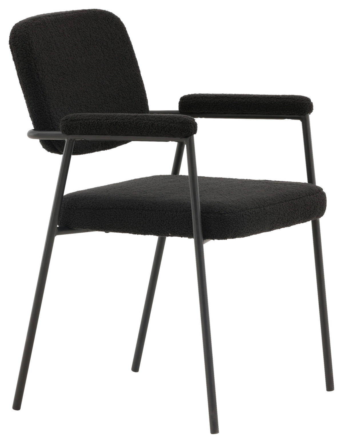 STOLSET stål  - svart, Design, metall/textil (58/90/61cm) - Livetastic