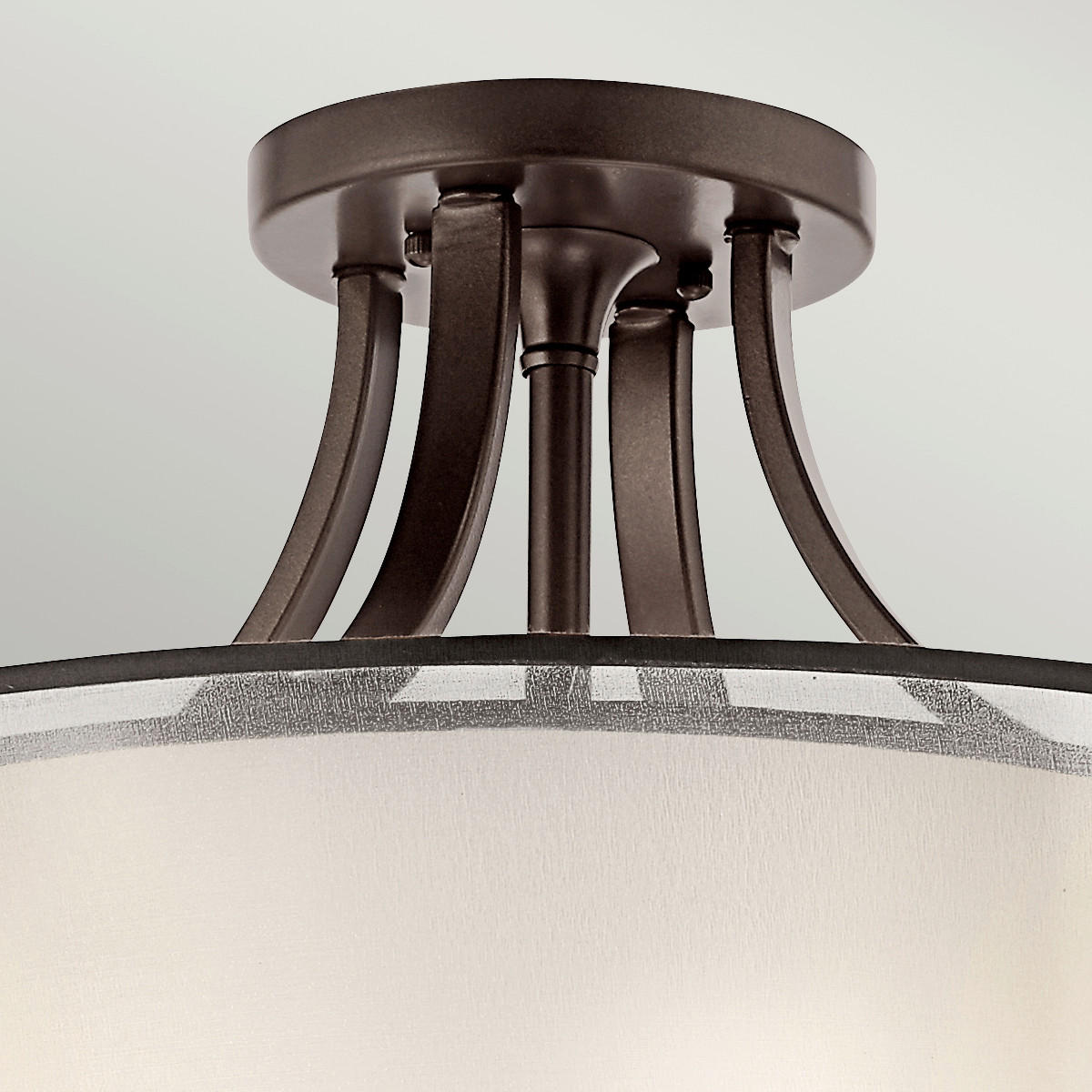 DECKENLEUCHTE  50.8/33.7 cm    - Bronzefarben, Konventionell, Glas/Metall (50.8/33.7cm) - Elstead Lighting