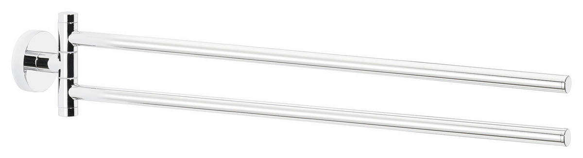 HANDTUCHHALTER Chromfarben  - Chromfarben, Basics, Metall (46/9/5cm) - Tesa