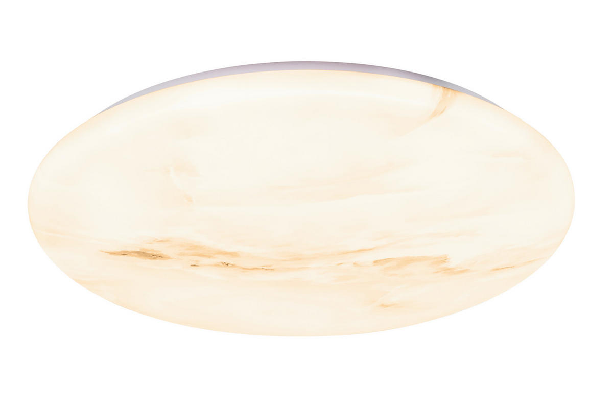 LED-DECKENLEUCHTE 56/8,5 cm  - Weiß/Grau, Design, Kunststoff/Metall (56/8,5cm) - Novel
