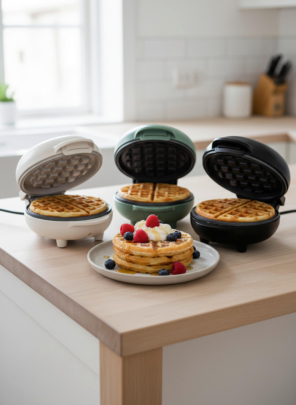 WAFFELEISEN  - Creme, Basics, Kunststoff/Metall (12,9/16,4/8,8cm) - Homeware Profession.