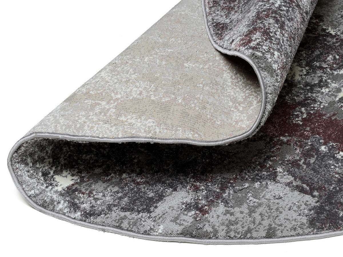 VINTAGE-TEPPICH 160 cm Timeline Quantum Aubergine, Beige  - Beige/Aubergine, Design, Textil (160cm) - Novel
