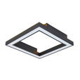 LED-DECKENLEUCHTE 50/50/8 cm    - Schwarz, Trend, Kunststoff/Metall (50/50/8cm) - Novel