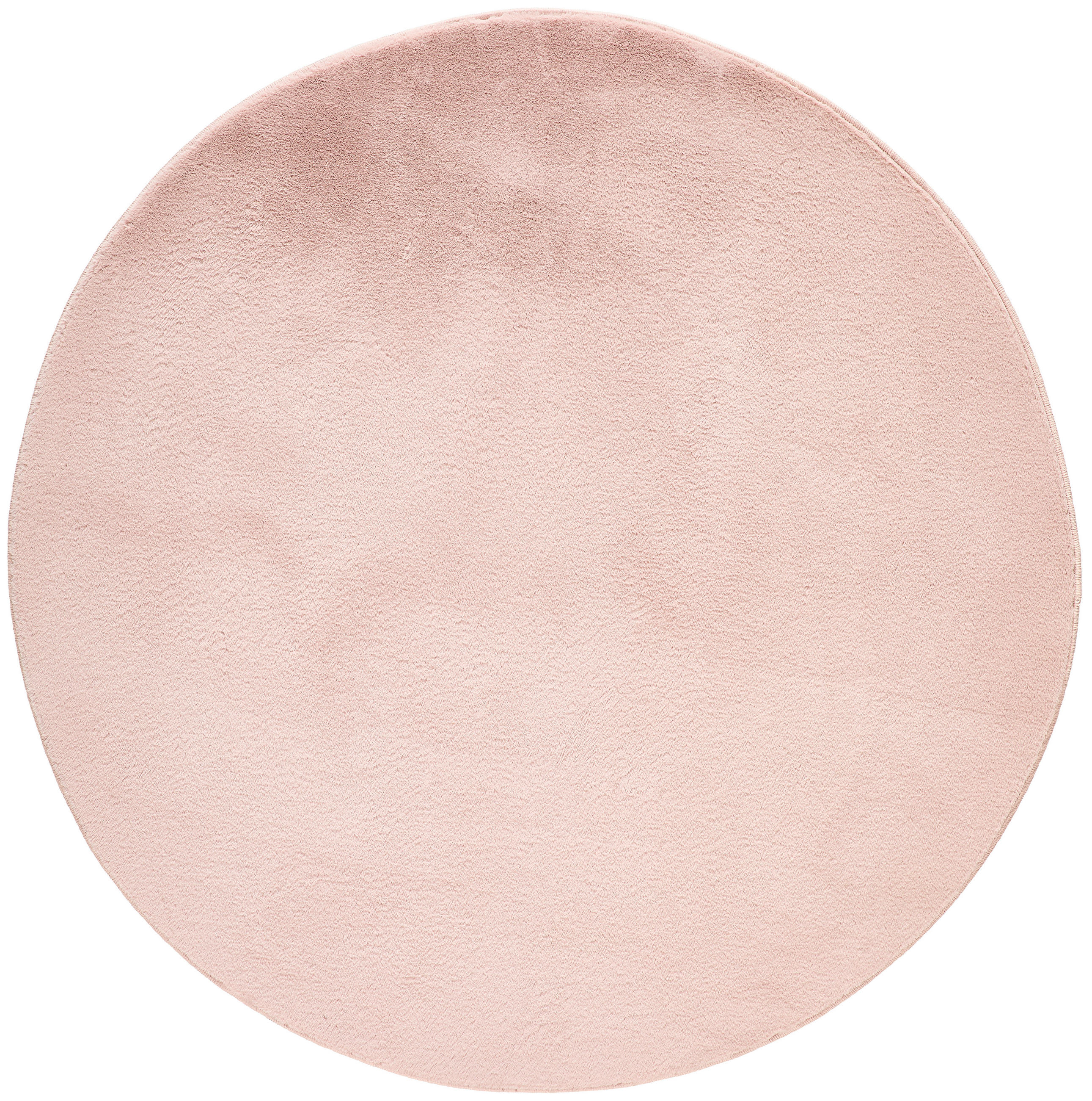 HOCHFLORTEPPICH 120 cm Rosa rund  - Rosa, Basics, Textil (120cm) - Novel