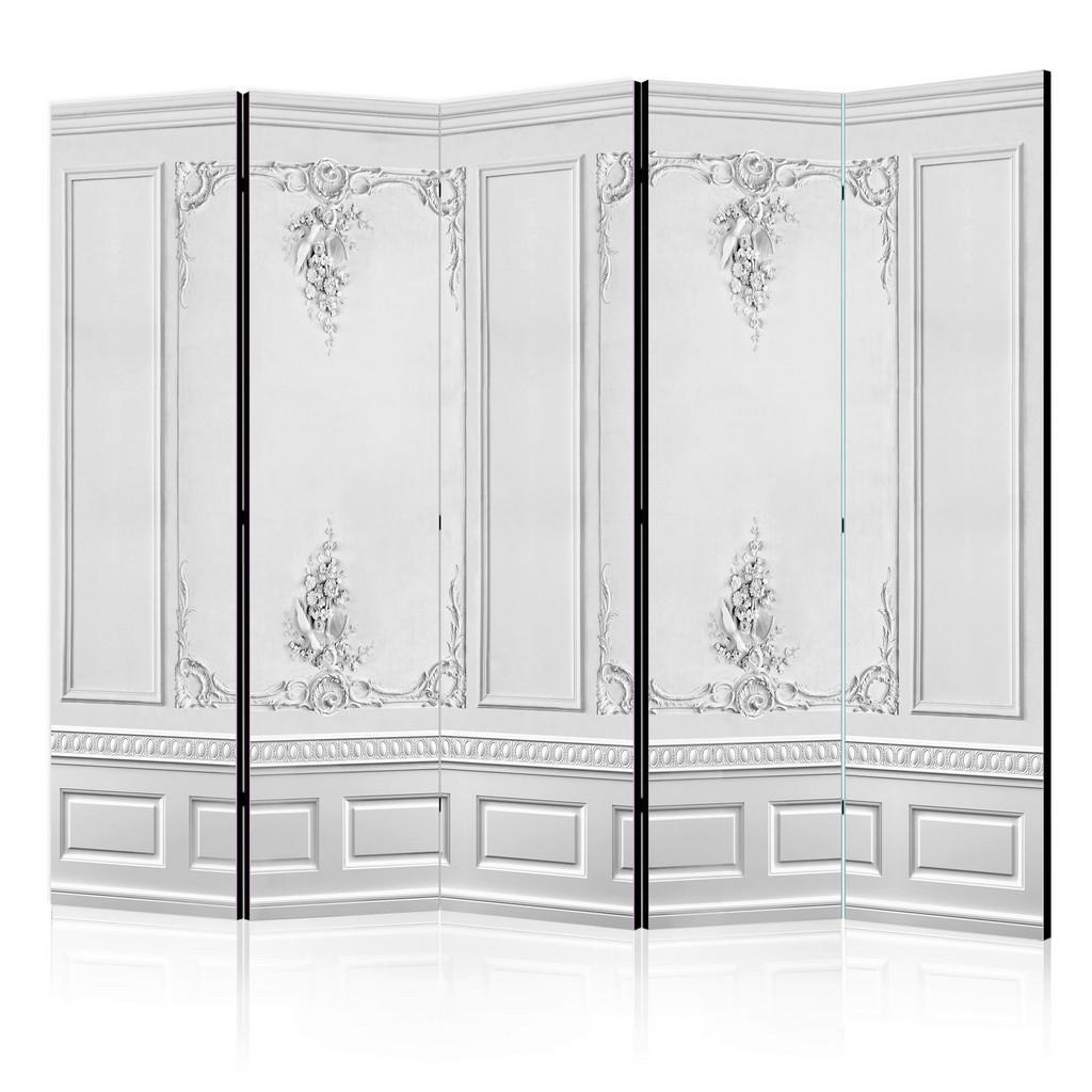 Paravent Weiß Hellgrau B: 225 cm