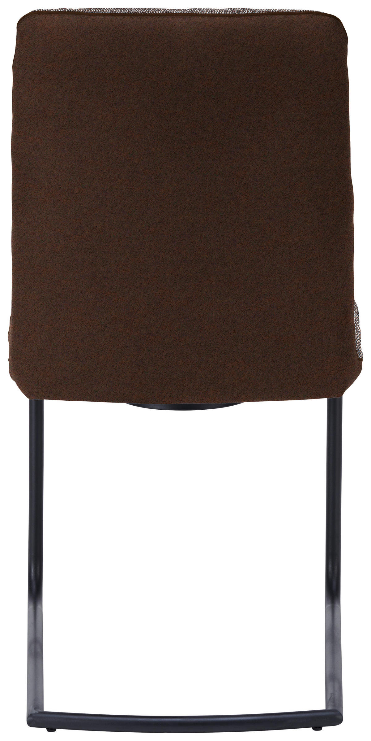 SCHWINGSTUHL  in Stahl Flachgewebe  - Schwarz/Braun, Design, Textil/Metall (48/91/62cm) - Dieter Knoll
