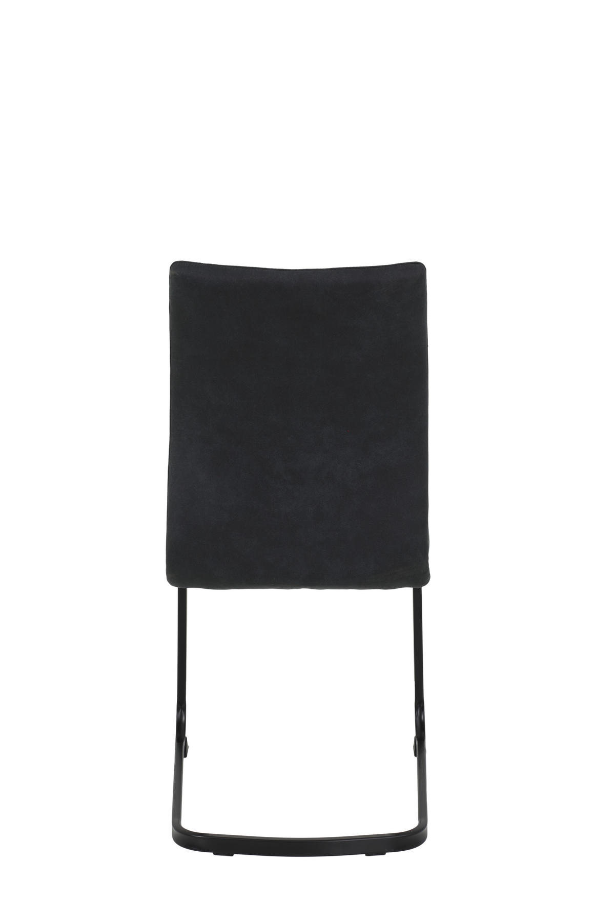 SCHWINGSTUHL-SET 2 Stück  in Stahl Mikrofaser  - Anthrazit/Schwarz, MODERN, Textil/Metall (42/89/59cm) - MID.YOU